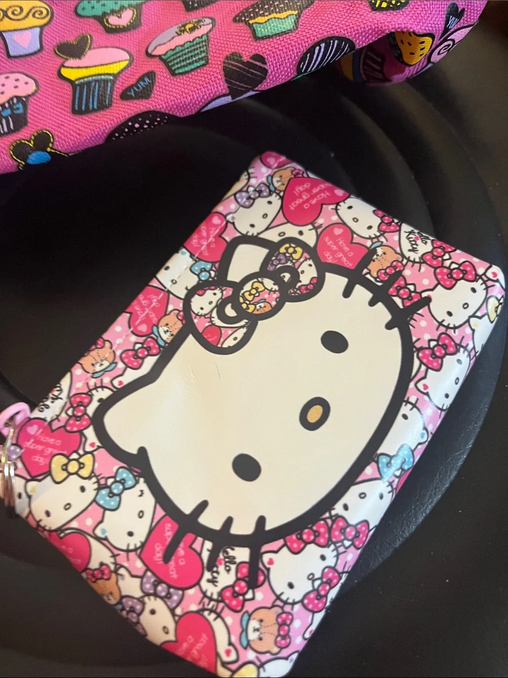 Hello Kitty Pink Wallet and Plush Bag Set with Cupcake Print Shopkins Plush 46